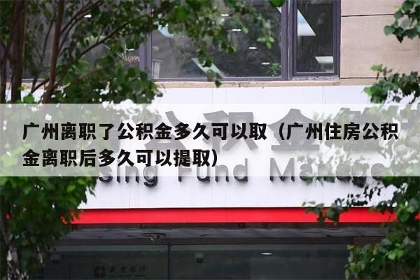 上海离职了公积金多久可以取（上海住房公积金离职后多久可以提取）